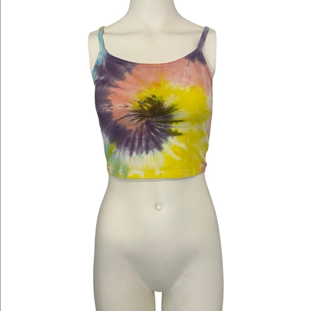 tie dye cropped tank